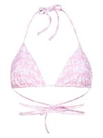 VETEMENTS haut de bikini à logo imprimé - Rose - thumbnail