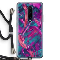 Pink Clouds: OnePlus 7 Pro Transparant Hoesje met koord