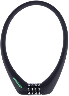 CONTEC Ct number cable lock sloc 12 mm x 50 cm, black