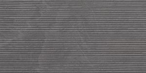 Tegelsample: Jabo Overland Antracite Groove vloertegel 60x120cm gerectificeerd