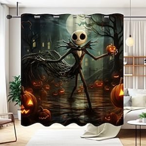 Halloween decor gordijntapijt voor woonkamer slaapkamer, muur scheidingswand gordijn ophangtule/oogje voor deuropening, keukengordijnen voor kamerscheider Lightinthebox