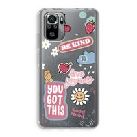 Positivity: Xiaomi Redmi Note 10S Transparant Hoesje Positivity: Xiaomi Redmi Note 10S Transparant Hoesje