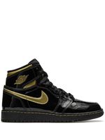 Jordan Kids baskets montantes Air Jordan 1 Retro OG Black Metallic Gold - Noir - thumbnail