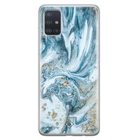 Samsung Galaxy A71 siliconen hoesje - Marble sea
