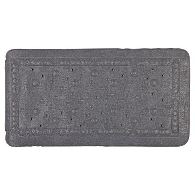 Differnz Tutus inlegmat bad - 100% PVC - anti-slip laag - 68 x 36 cm - antraciet