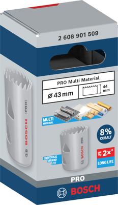 Bosch Accessoires PRO Multi Material gatzaag | 43 mm | met schroefdraad - 2608901509