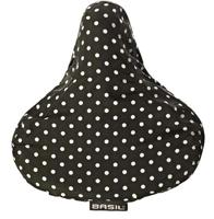 Zadeldek Basil Katharina B&D 28 x 23 x 1 cm - black & dots