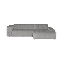 by fonQ Mumble Hoekbank met Chaise Longue Rechts - Chenille - Grijs