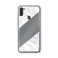 Biggest stripe: Samsung Galaxy A11 Transparant Hoesje