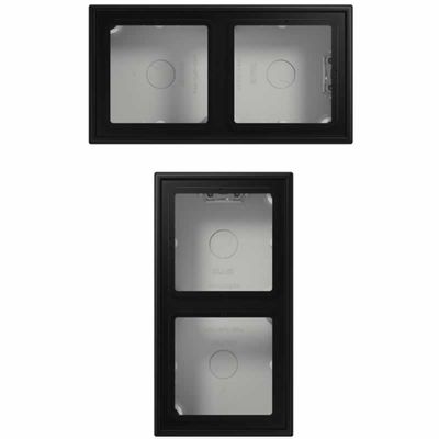 JUNG LS 582 A SWM opbouwrand 2 voudig gesloten N LS990 grafiet mat zwart