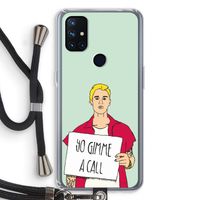 Gimme a call: OnePlus Nord N10 5G Transparant Hoesje met koord