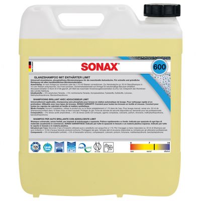 Sonax glansshampoo Limit 10 liter geel Sonax glansshampoo Limit 10 liter geel
