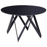 Beliani - OXHILL - Ronde eettafel - Zwart - 90 cm - MDF - thumbnail