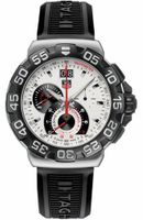 Horlogeband Tag Heuer FT6026 Rubber Zwart 22mm - thumbnail