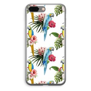 Kleurrijke papegaaien: iPhone 8 Plus Transparant Hoesje