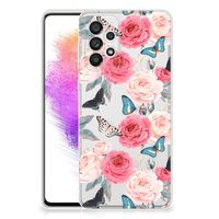 Samsung Galaxy A73 5G TPU Case Butterfly Roses