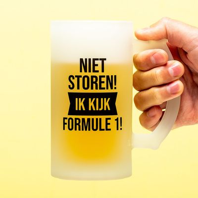Bierpul Niet storen ik kijk Formule 1