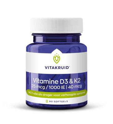 Vitakruid Vitamine D2 & K2 in MCT olie