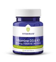 Vitakruid Vitamine D2 & K2 in MCT olie