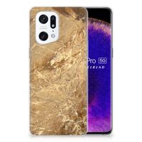 OPPO Find X5 Pro TPU Siliconen Hoesje Marmer Creme