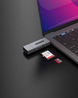 Sitecom MD-1011 geheugenkaartlezer USB 2.0 Type-A/Type-C Grijs - thumbnail