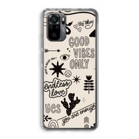 Good vibes: Xiaomi Redmi Note 10 Pro Transparant Hoesje