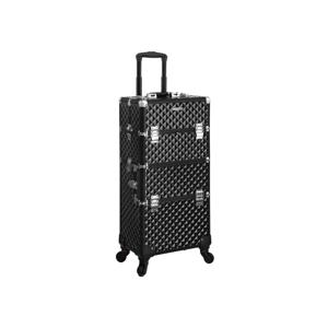 3-in-1 make-up trolley zwart