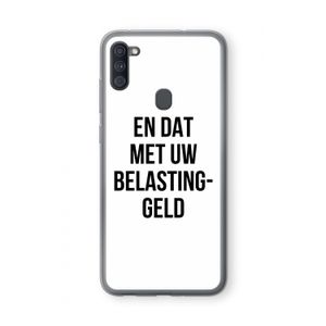 Belastinggeld: Samsung Galaxy A11 Transparant Hoesje
