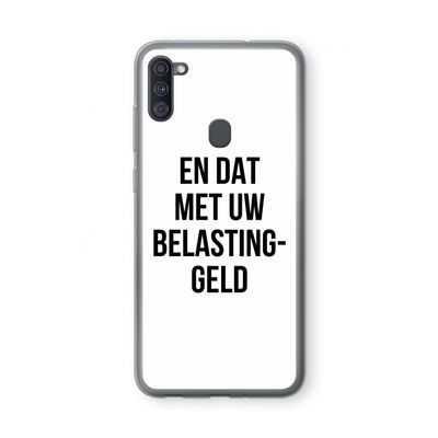 Belastinggeld: Samsung Galaxy A11 Transparant Hoesje