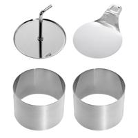 Westmark voedselvormers 7.5 cm 4-delig rvs