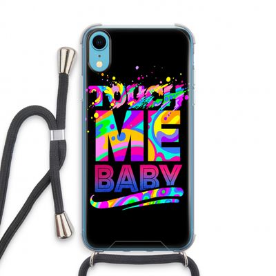 Touch Me: iPhone XR Transparant Hoesje met koord