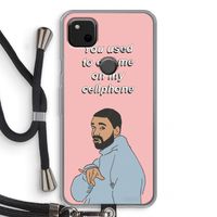 Hotline bling: Pixel 4a Transparant Hoesje met koord