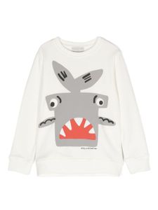 Stella McCartney Kids sweat à imprimé requin - Tons neutres