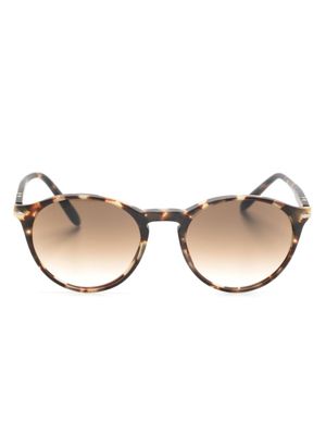 Persol lunettes de soleil rondes à effet écailles de tortue - Gris