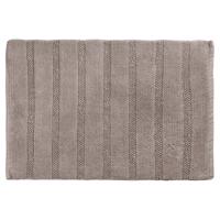 Differnz Stripes badmat 100% katoen - geschikt voor vloerverwarming - 45 x 75 cm - taupe