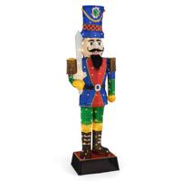 2-delige Set Kerst Notenkraker Figuur Verlichte Kerstdecoratie XXL 184 cm