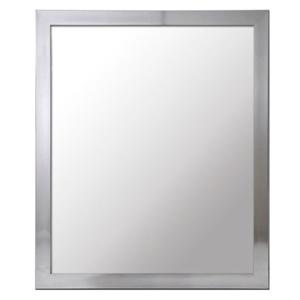 Concorde Wandspiegel Louvre - frame kleur zilver - 40 x 50 cm - met brede lijst   -