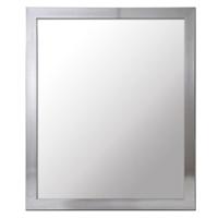 Concorde Wandspiegel Louvre - frame kleur zilver - 40 x 50 cm - met brede lijst   -