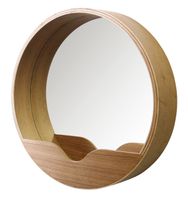 Zuiver Round Wall wandspiegel Rond Hout - thumbnail