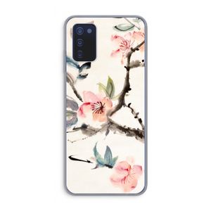 Japanse bloemen: Samsung Galaxy A03s Transparant Hoesje
