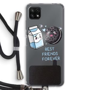 Best Friend Forever: Samsung Galaxy A22 5G Transparant Hoesje met koord