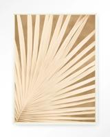 Urban Cotton Wandkleed 'Beleaf' 110 x 145cm in Floating Frame - off white