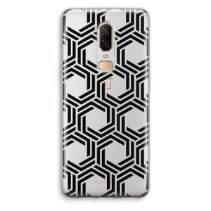 Geometrisch patroon: OnePlus 6 Transparant Hoesje