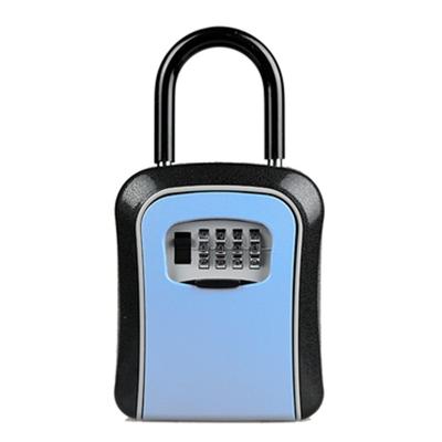 Auto wachtwoord lock opbergdoos veiligheid Box Hook installatie-Gratis veiligheid box (blauw)
