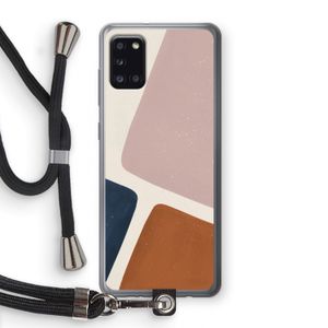 Geo #2: Samsung Galaxy A31 Transparant Hoesje met koord