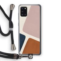 Geo #2: Samsung Galaxy A31 Transparant Hoesje met koord