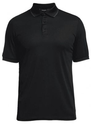 Tenson polo Wedge heren polyester zwart