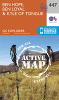 Wandelkaart - Topografische kaart 447 OS Explorer Map | Active Ben Hope / Ben Loyal / Kyle of Tongue | Ordnance Survey Wandelkaart - Topografische kaart 447 OS Explorer Map | Active Ben Hope / Ben Loyal / Kyle of Tongue | Ordnance Survey