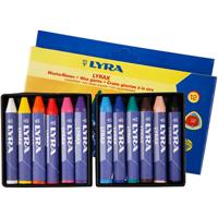 Lyra Waskrijt, l: 9 cm, dikte 15 mm, 12 stuk/ 1 doos