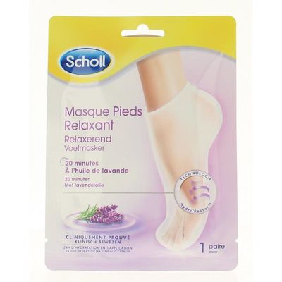 Scholl Voetmasker lavendel (1 st)